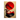 Tableau Abstrait Zen avec arbre et montagnes rouges devant un grand cercle rouge vibrant