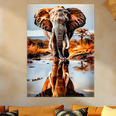 Tableau Africain Elephant