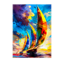 Tableau Bateau Abstrait
