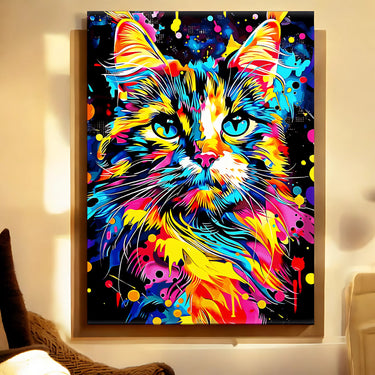 Tableau Chat Pop Art