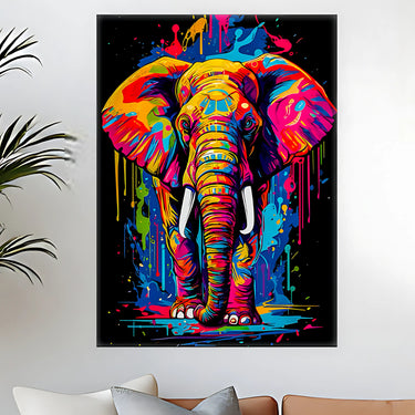 Tableau Elephant Pop Art