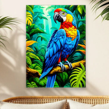 Tableau Jungle Perroquet