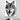 Tableau Loup Noir et Blanc