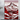 Tableau Montagne Design avec paysage montagneux stylisé en rouge et blanc signé Tablesia
