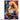Tableau Musique Jazz d'une femme blonde jouant du saxophone dans un décor coloré et cosmique
