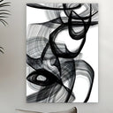 Tableau Noir et Blanc Abstrait