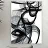 Tableau Noir et Blanc Abstrait