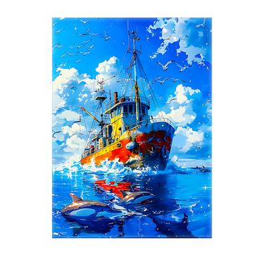 Tableau Peinture Marine Bateau