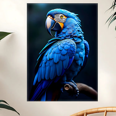 Tableau Perroquet Bleu