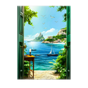 Tableau Trompe L Oeil Fenetre Ouverte